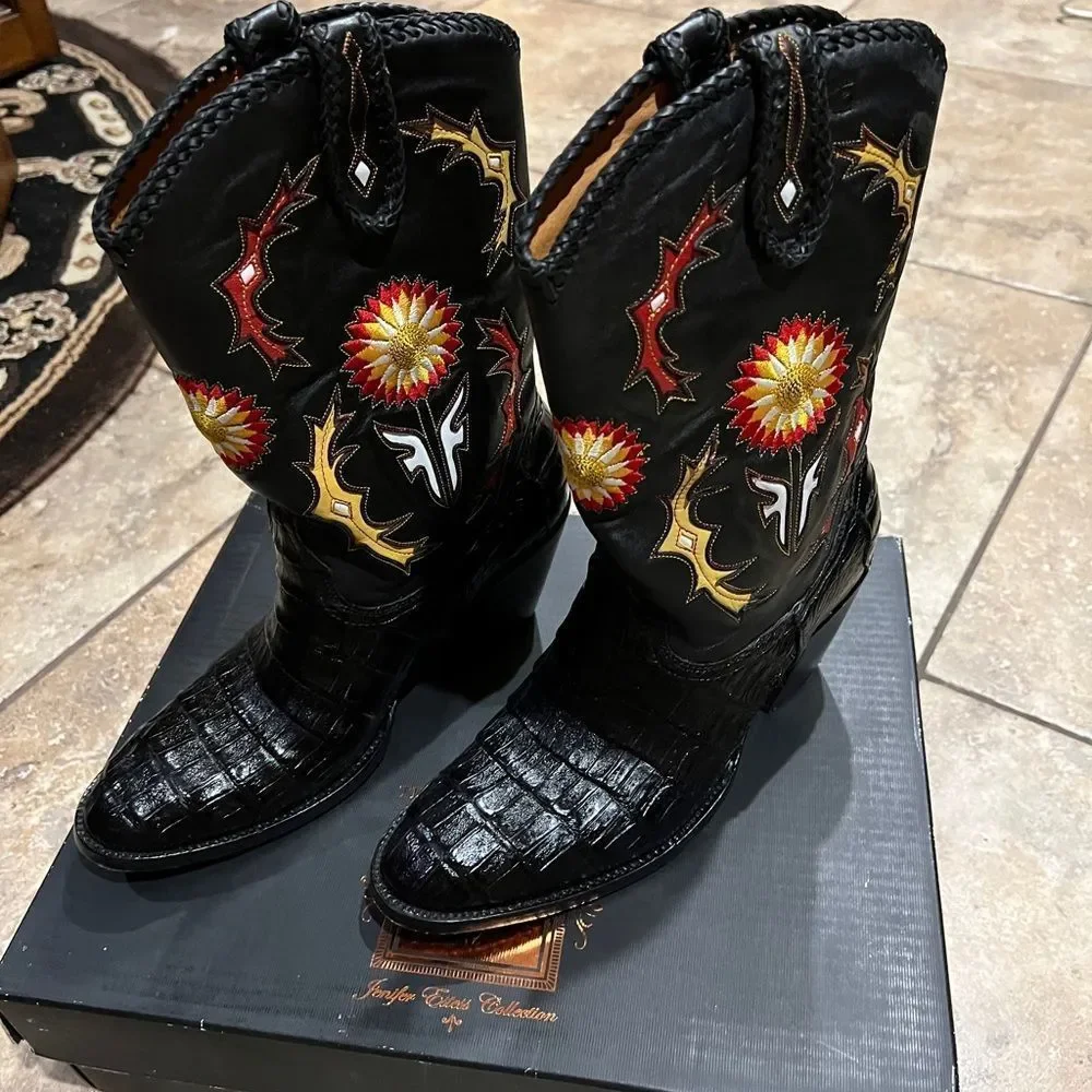 Frye-10- Fit like a 9–Hope Alligator Boots- Like 🆕 - Picture 6 of 9